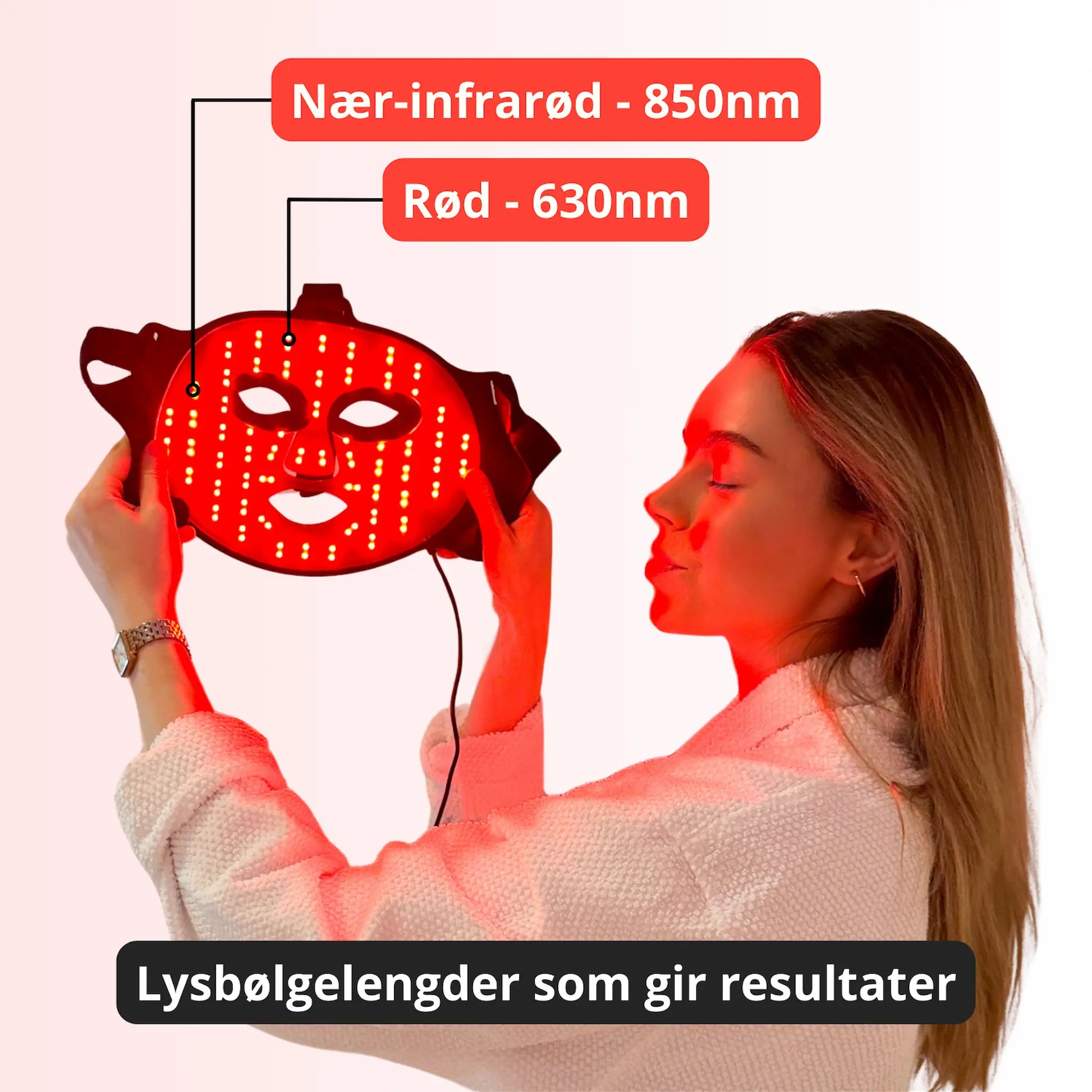 Redify glow led ansiktsmaske