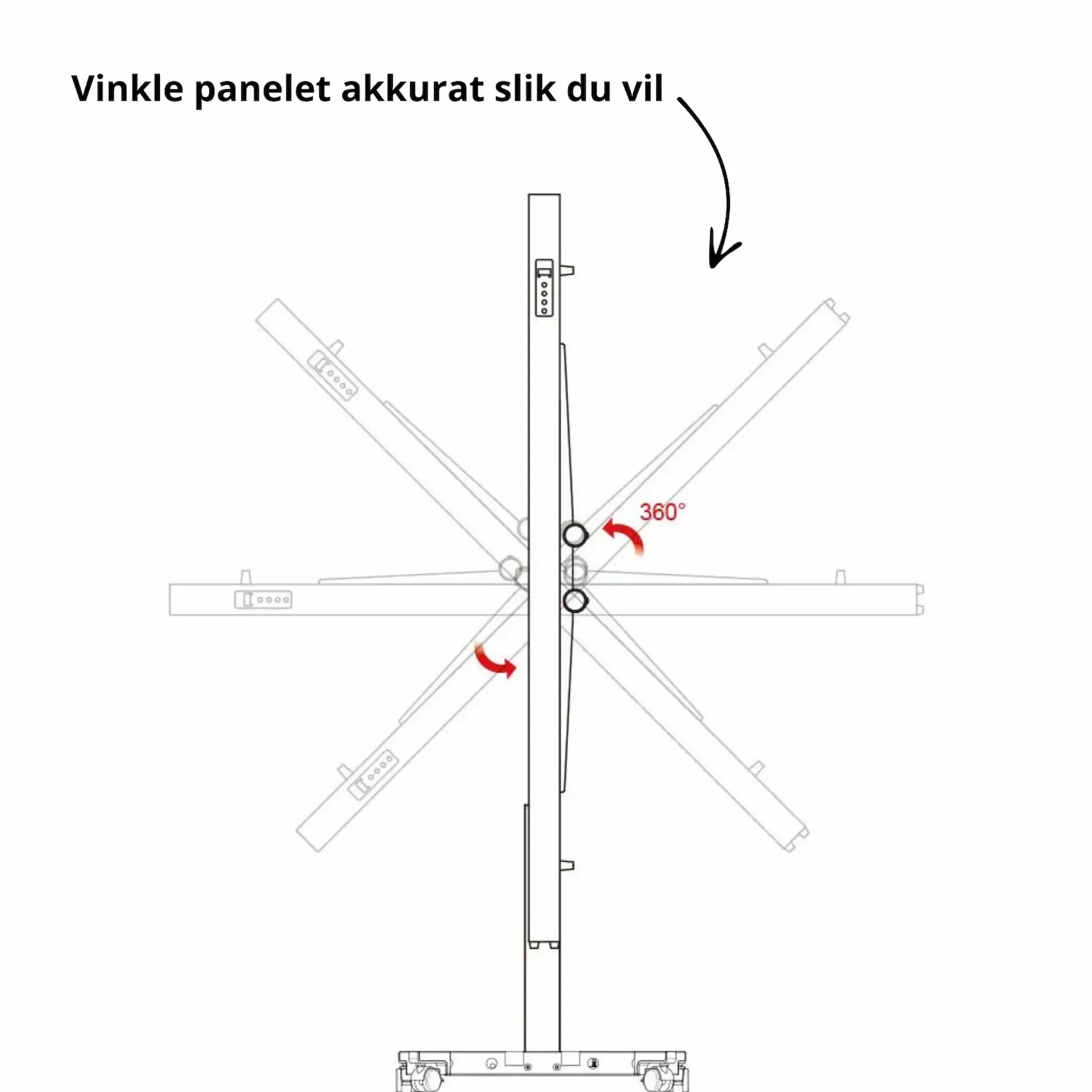 Redify lift X - elektrisk panelstativ